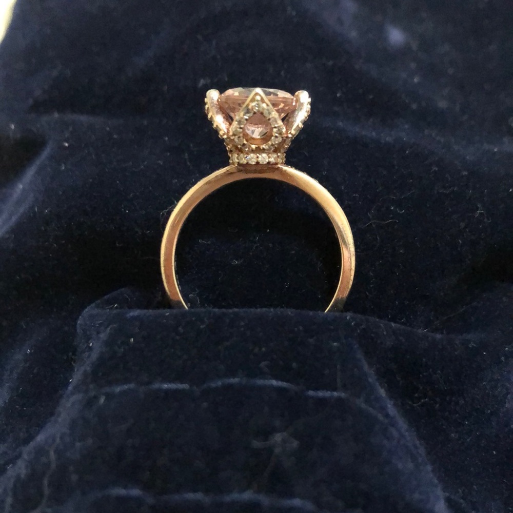 Stunning Rose Gold Crown Petal Ring
